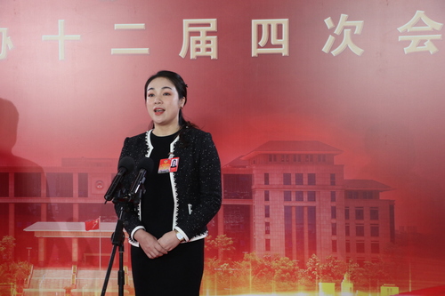 广西壮族自治区政协委员、广西澳贵现代农业公司总经理肖茈亓&nbsp;肖亮升摄