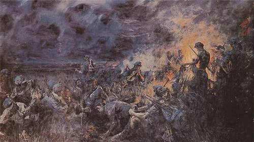 油画《红军不怕远征难》董希文 作 中国人民革命军事博物馆藏