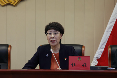 杜娟副主席主持会议