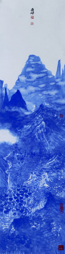 青花瓷系列一30x100cm