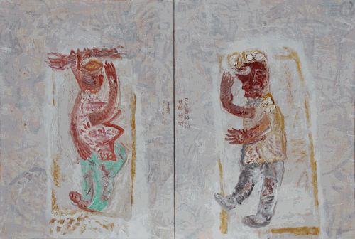 哥哥的岭-妹妹的坡（布面油画）150x220cm-2019年-于-来