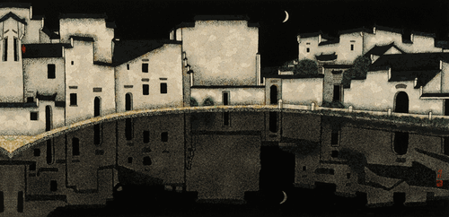 宏村月沼-180x90cm-2005年-乔十光