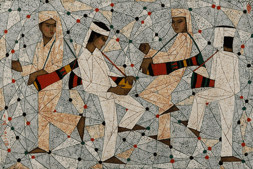 象脚鼓声-91x61cm-2012年-乔十光