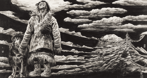 心-幡-145.6x270cm-2014年-冯-远