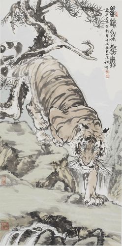 ▲孟祥顺《观剑为起舞》 137x68cm 2020年