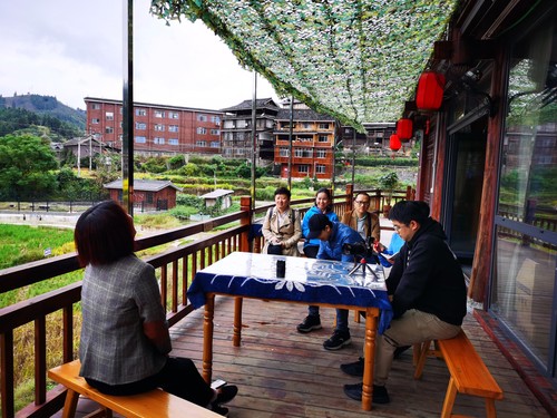 “乡村振兴 委员行动”主题采访组在广西柳州市三江侗族自治县采访 潘柯君 摄