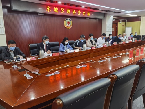 市政协以视频会议形式召开“贯彻落实中央政协工作会议和市委第五次政协工作会议精神进展情况‘回头看’调研座谈会”东城区分会场