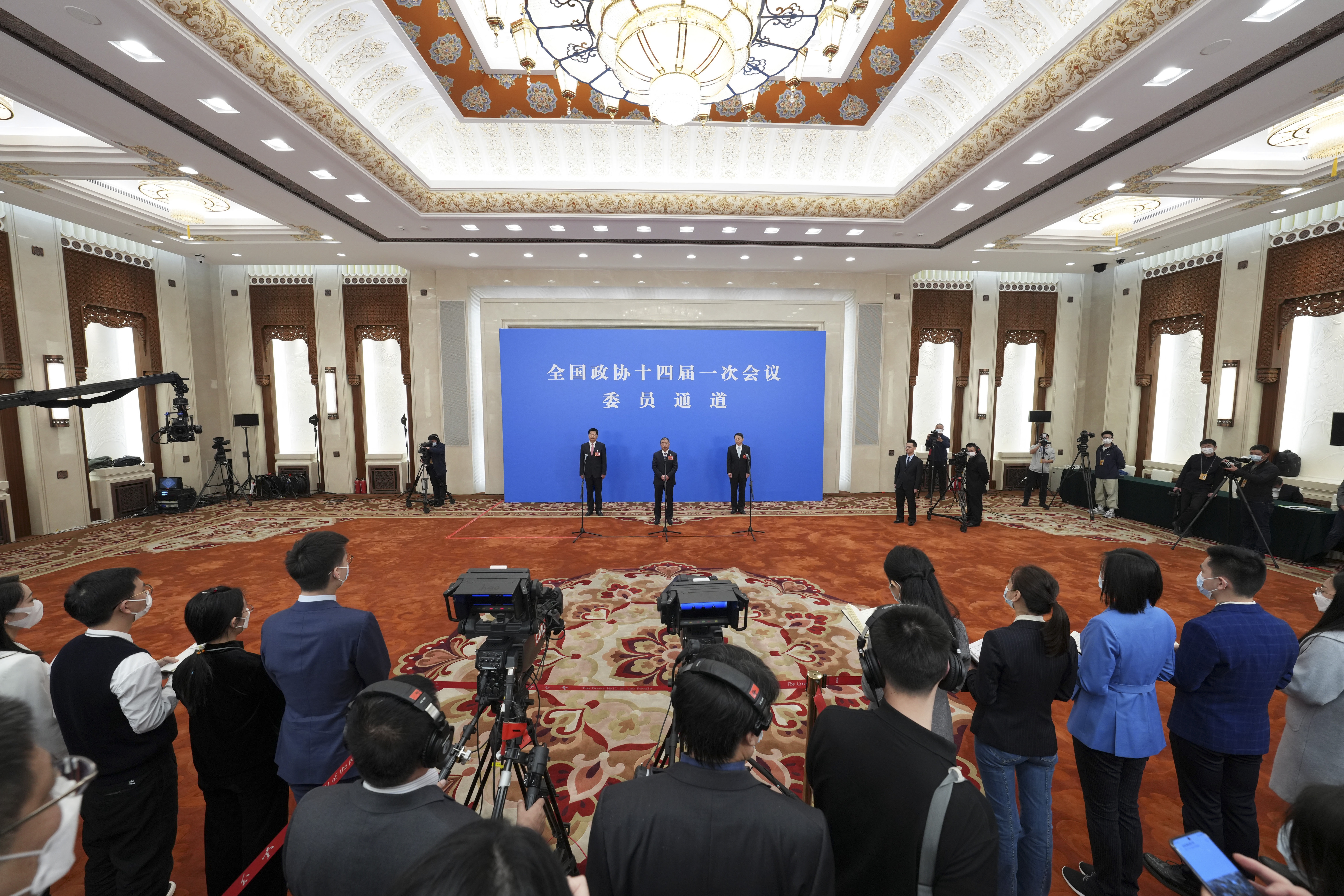 全国政协十四届一次会议第二场“委员通道”