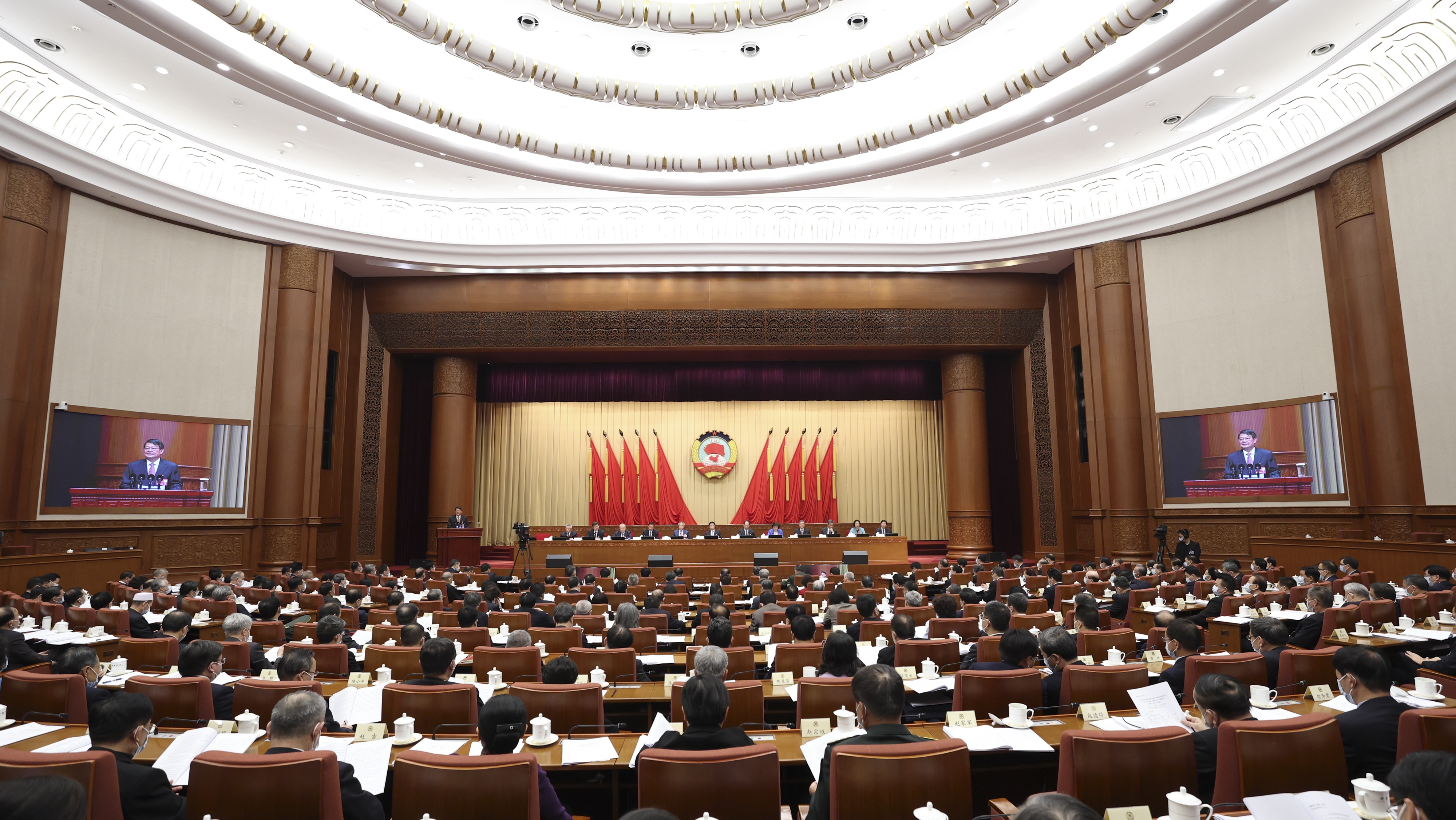 全国政协十四届一次会议举行视频会议