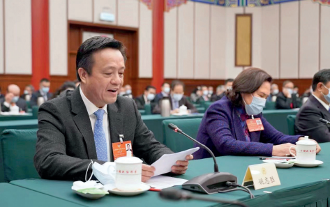 2022 年全国两会期间，姚志胜出席全国政协界别协商会议并发言