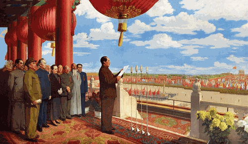 开国大典（油画）230×400cm-1953年--董希文--中国国家博物馆藏