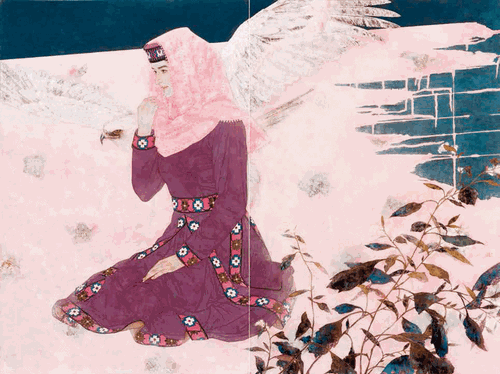 慕士塔格之灵（国画）120×180cm-2020年-孙震生