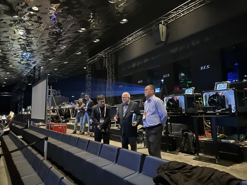 在欧洲电影展期间，傅若清现身指导CINITY独家放映场