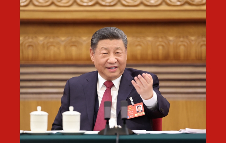 两会新华社快讯：习近平参加江苏代表团审议