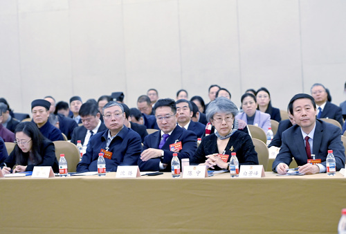 北京市政协十四届四次会议举行的“激发文化创新创造活力，推动首都文化繁荣发展”界别联组会上委员听会 - 副本