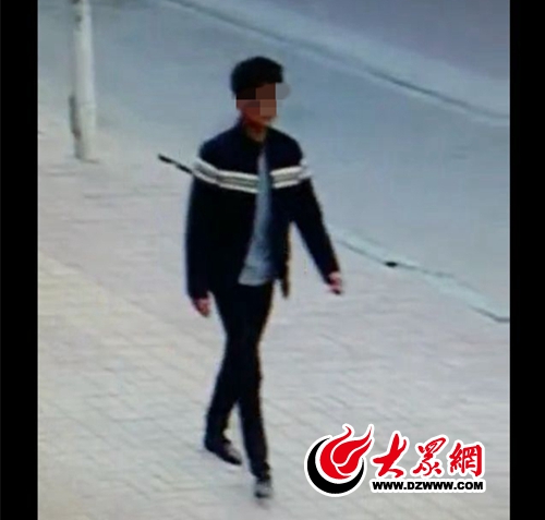 嫌疑人作案后离开。